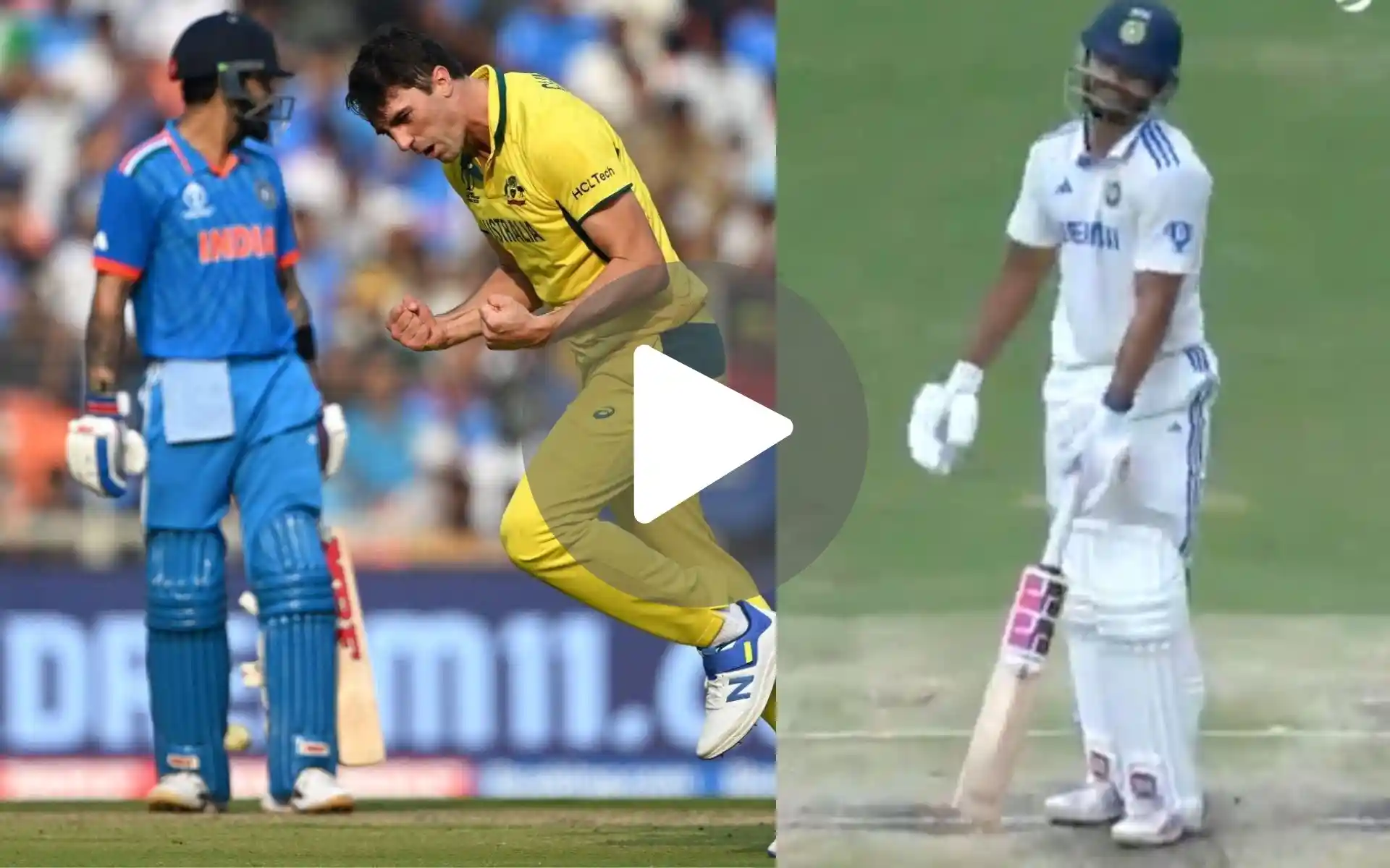 [Watch] Cummins Recreates Kohli's 2023 WC Final Dismissal As Nitish Reddy Falls